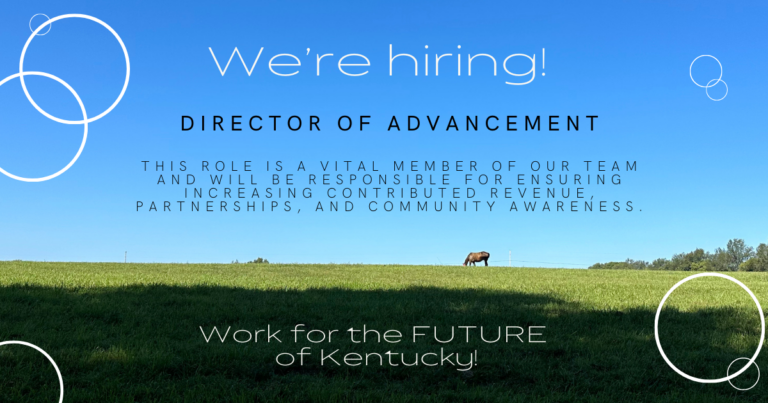 Director of Advancement hiring graphic